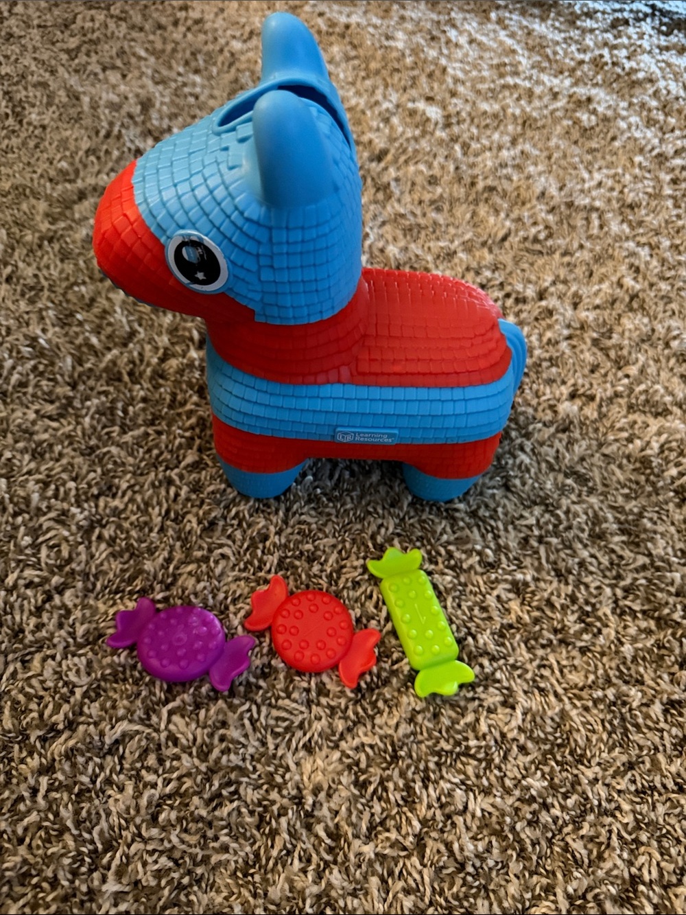 Blue and Red Fine Motor Piñata Toy